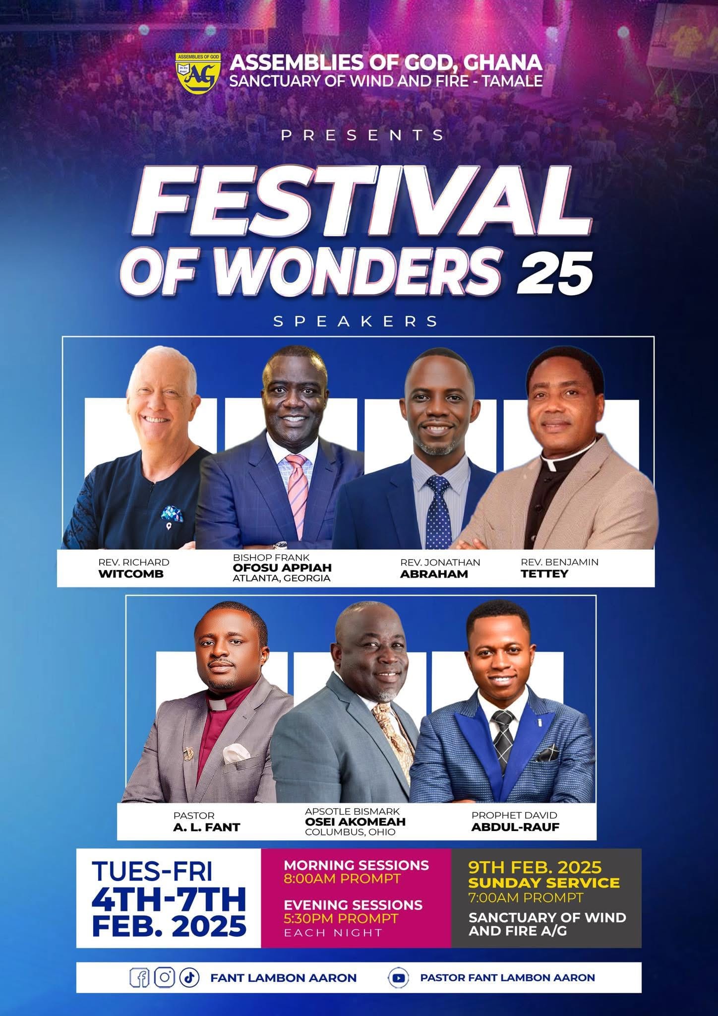 N/R: Assemblies of God, Ghana, set to host "Festival of Wonders 2025" in Tamale