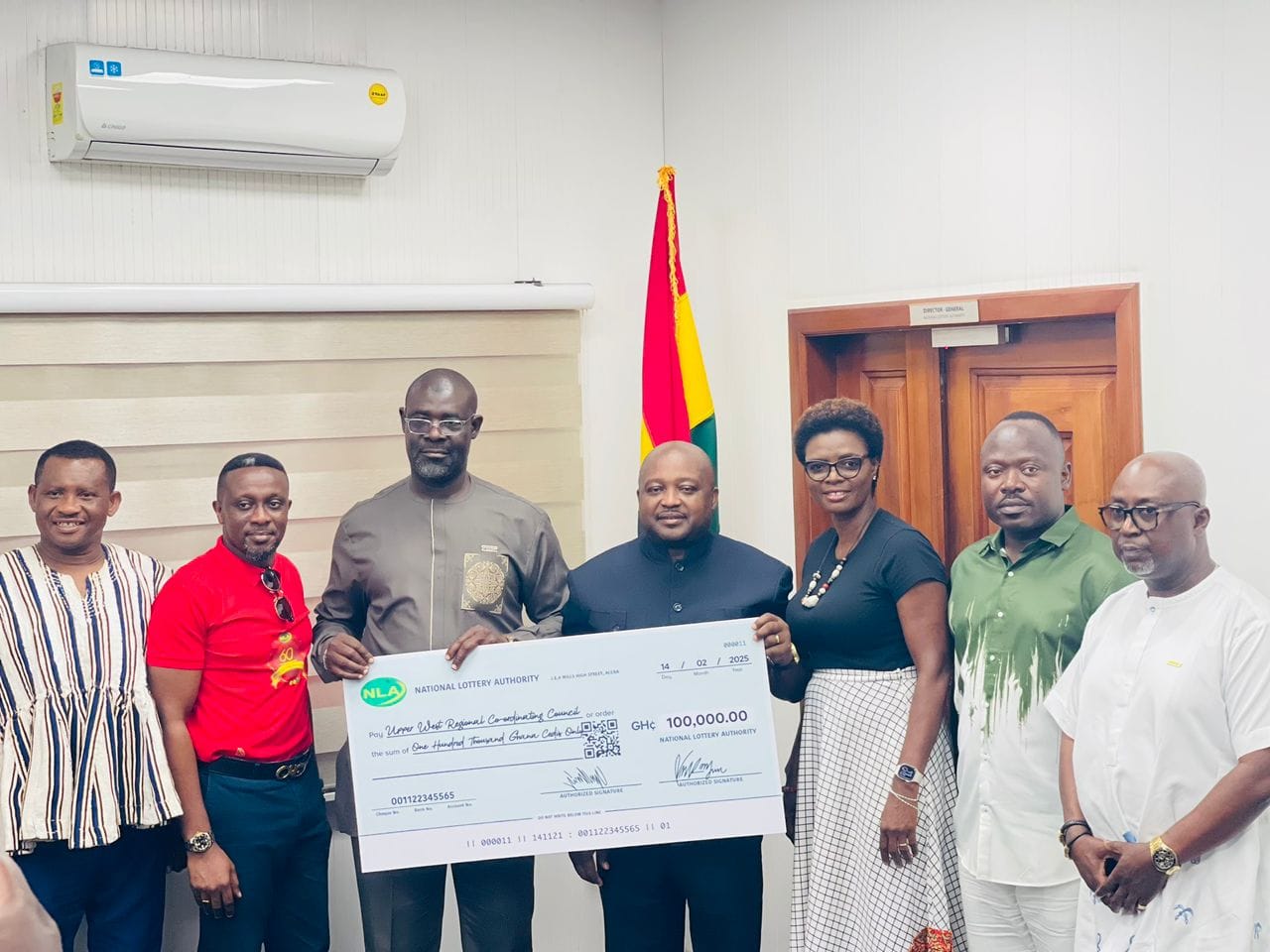 NLA donates Ghs100,000 to Upper West Regional Coordinating Council to help combat Cerebral Meningitis outbreak