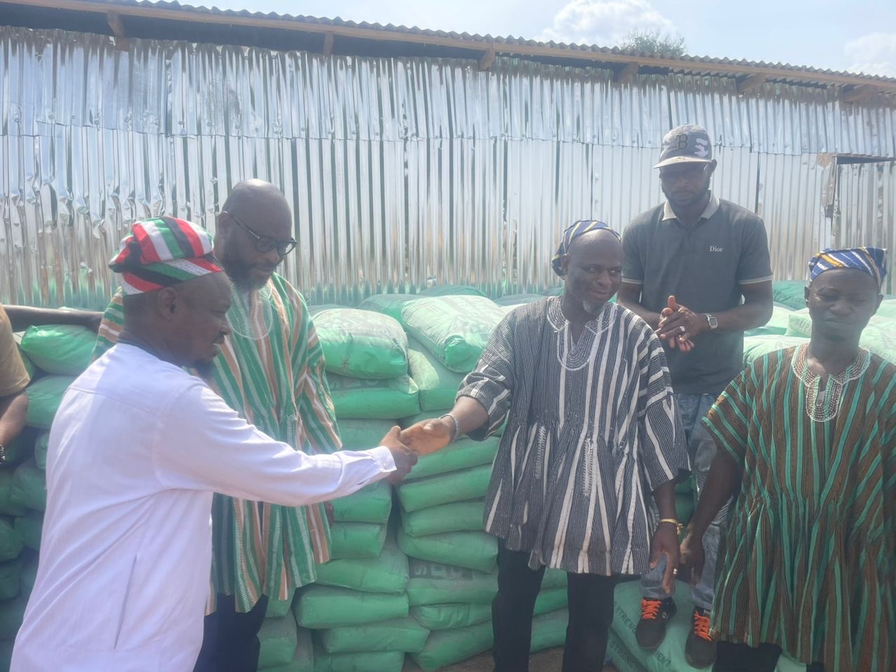 Minister Kwame Governs Agbodza donates 500 bags of cement to Dagbon Palace project