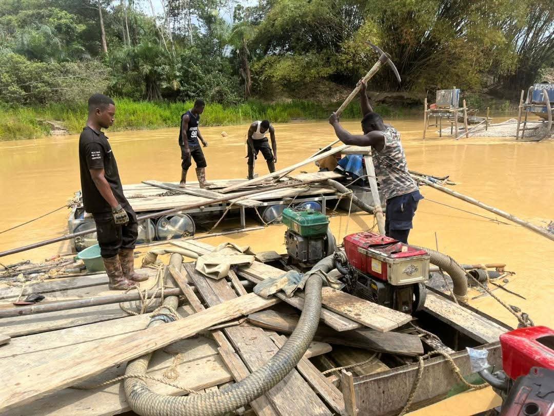 NAIMOS intensifies anti-galamsey campaign, dismantles illegal mining operations on ankobra river and surrounding streams