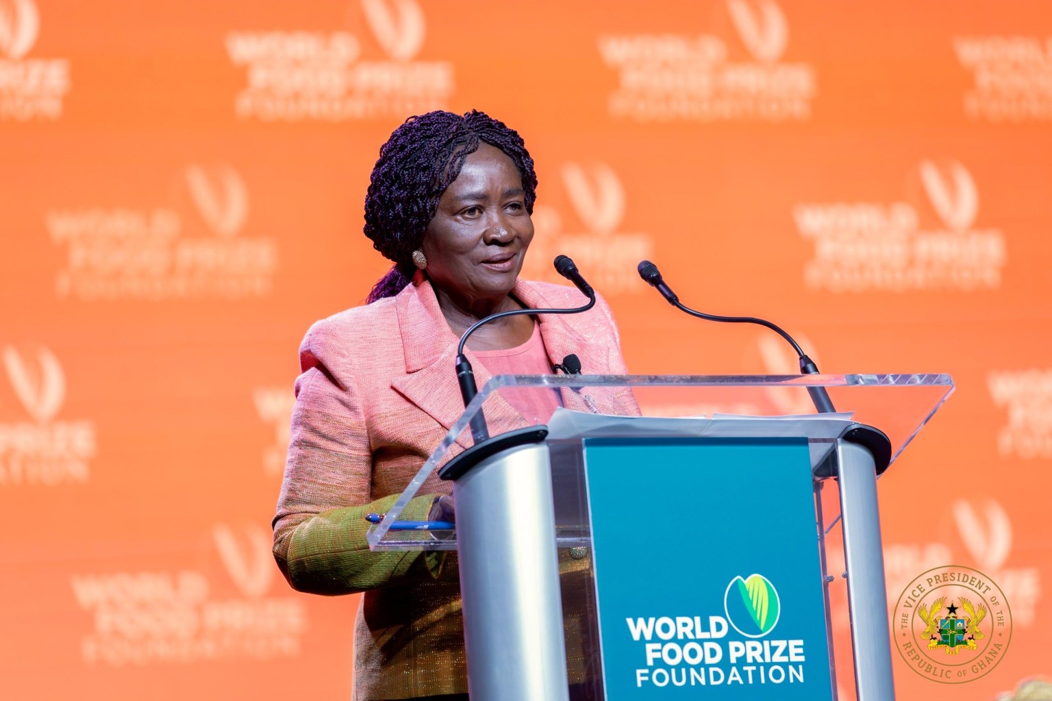 2025 Borlaug Dialogue: Vice President Opoku-Agyemang calls for global action to transform agriculture