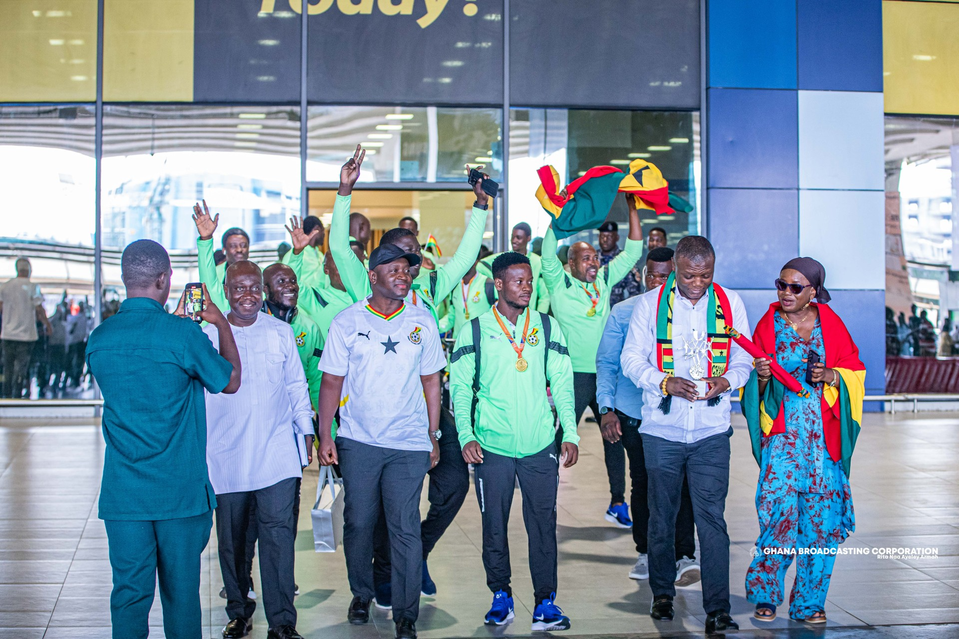 UDS football team returns home after historic FISU World University Games win