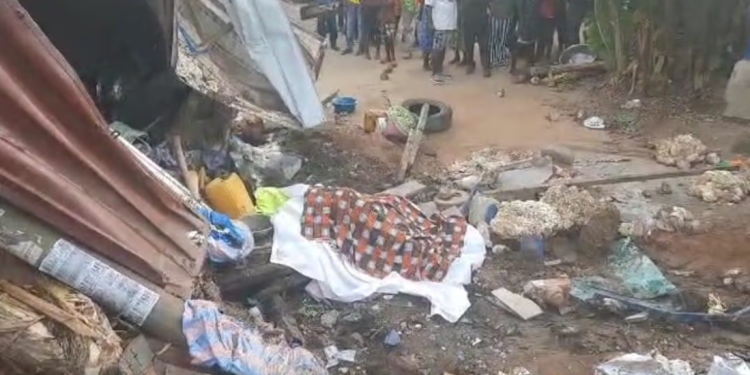 Western Region: One killed as truck rams into shops at Nkroful Junction