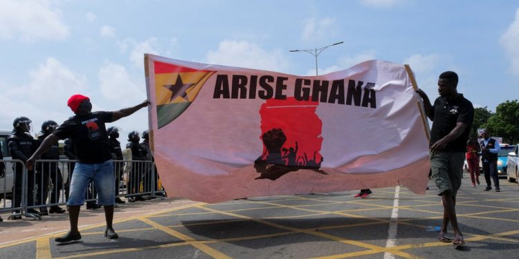 Arise Ghana pickets at US Embassy Accra to demand Ofori-Atta’s return