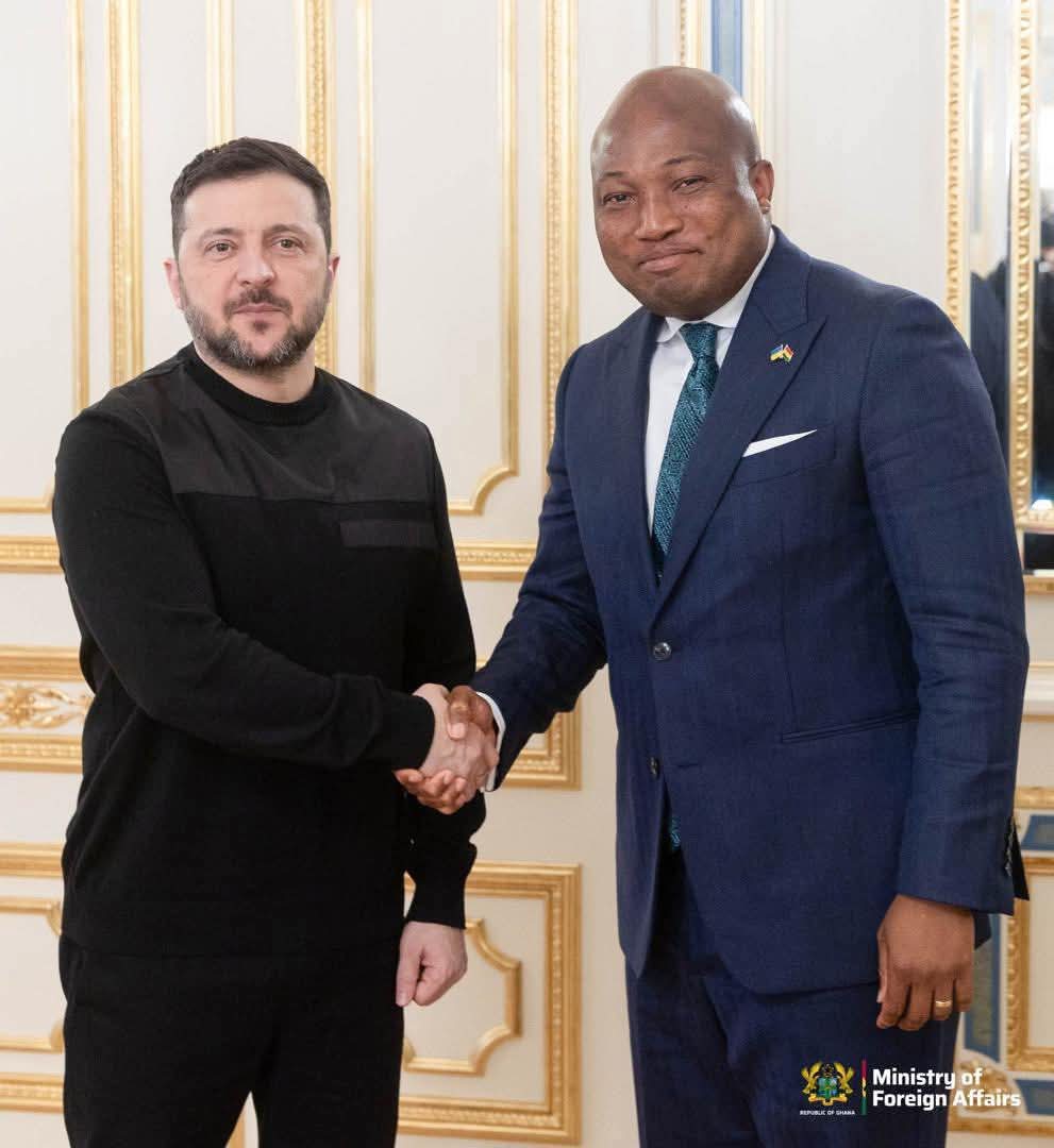 FOREIGN AFFAIRS MINISTER ENGAGES PRESIDENT ZELENSKYY ON PROTECTION OF GHANAIAN CITIZENS AND BILATERAL COOPERATION
