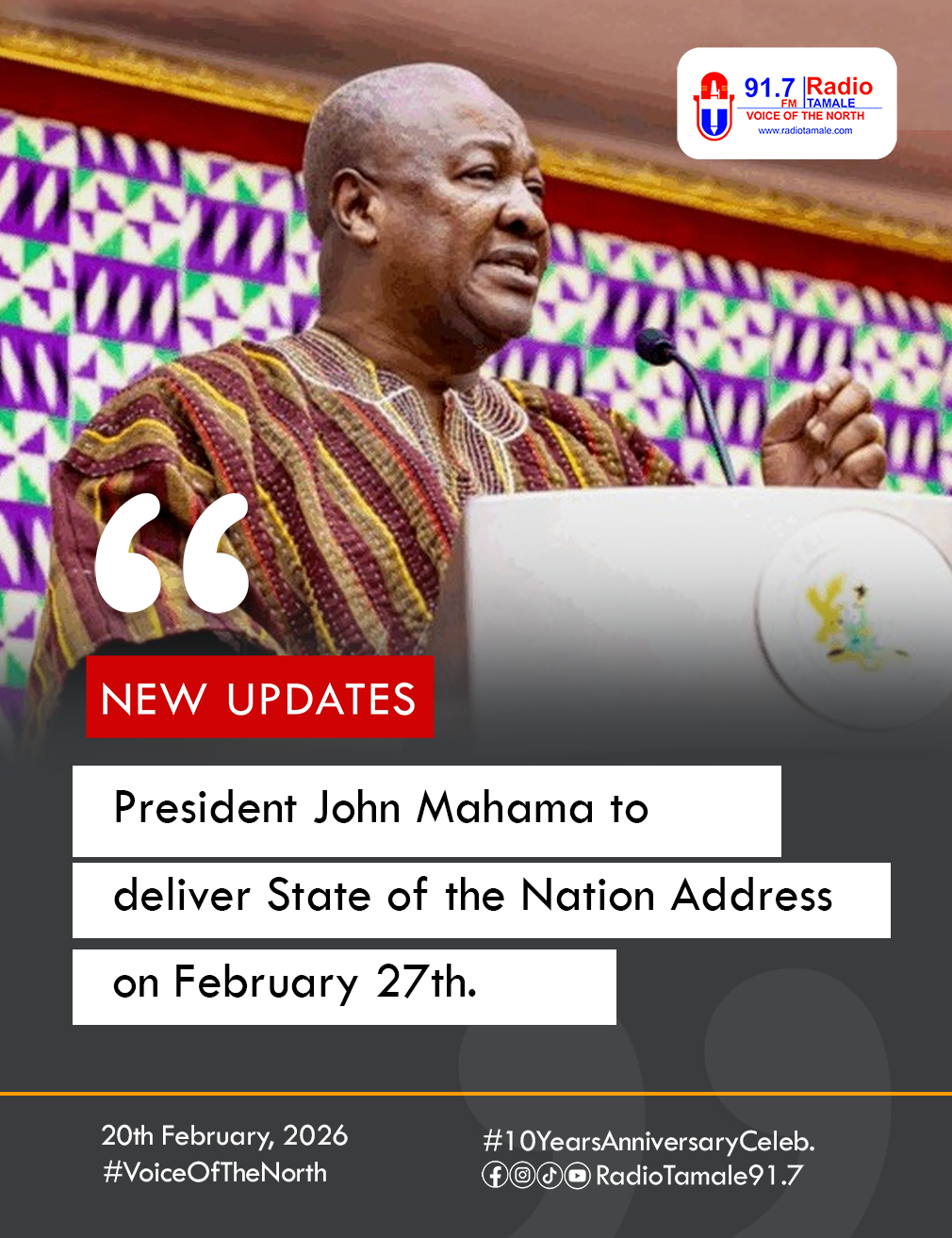 Parliament takes shape ahead of Mahama’s second State of the Nation Address