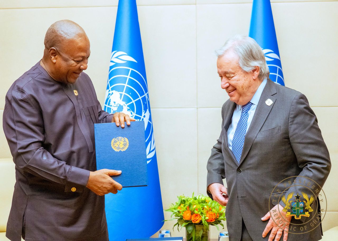 President Mahama discusses security situation in Sahel region, others with UN Secretary-General
