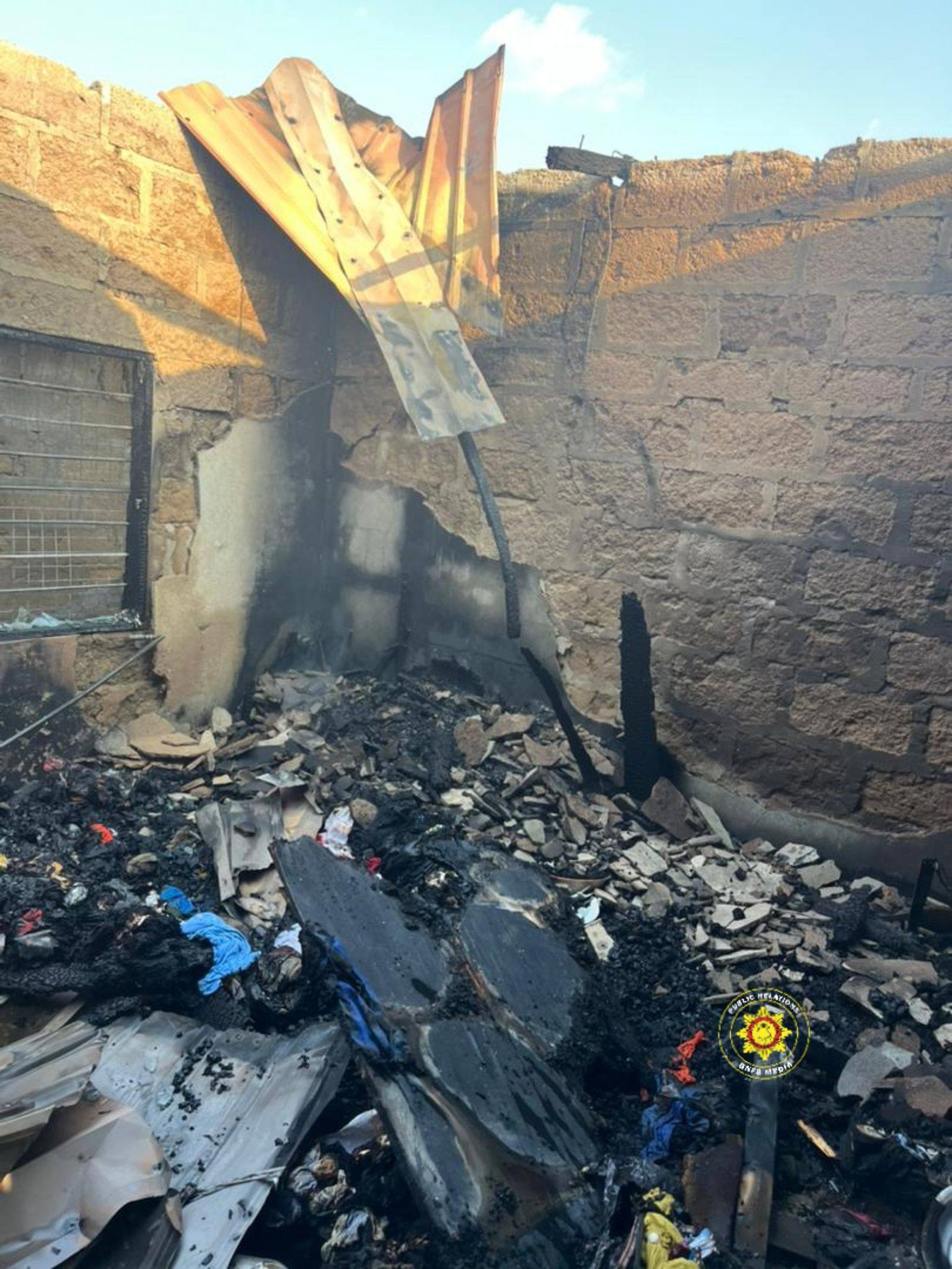 GNFS saves the day as fire engulfs house in Nsukwao Abotanso