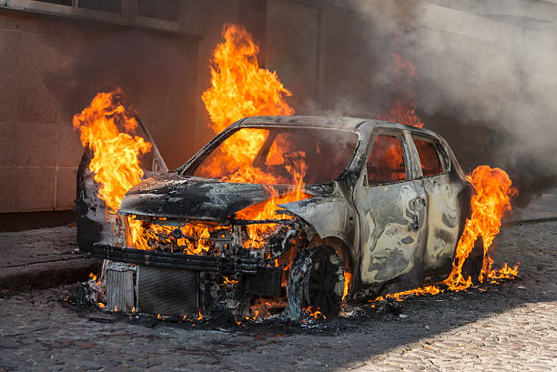Seven vehicles burnt in Nsawam–Accra fuel tanker crash