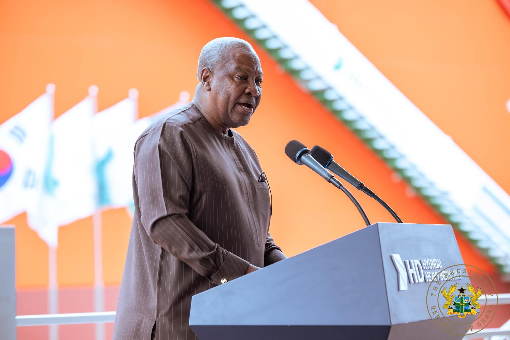 President John Dramani Mahama commissions the Sahara LPG Vessel