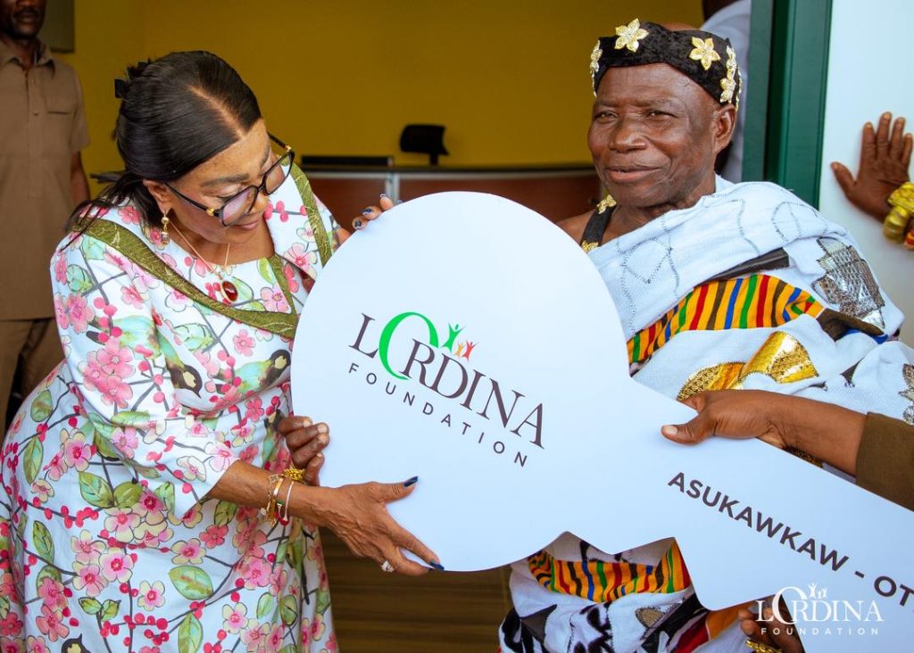 Lordina Foundation gifts Asukawkaw community a Maternity & Children’s Health Facility.