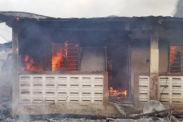 Four-bedroom house destroyed by fire in Dormaa Ahenkro