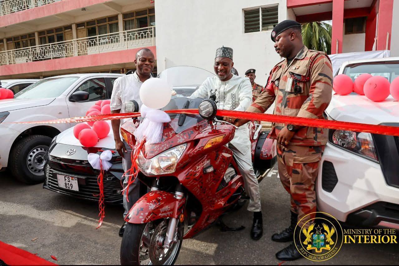Interior Minister Commissions Vehicles to Boost Ghana Fire Service Operations