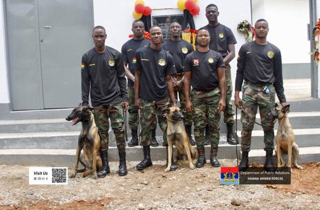 GAF commissions K9 facility at Volta Barracks to strengthen counter-terror and detection operations