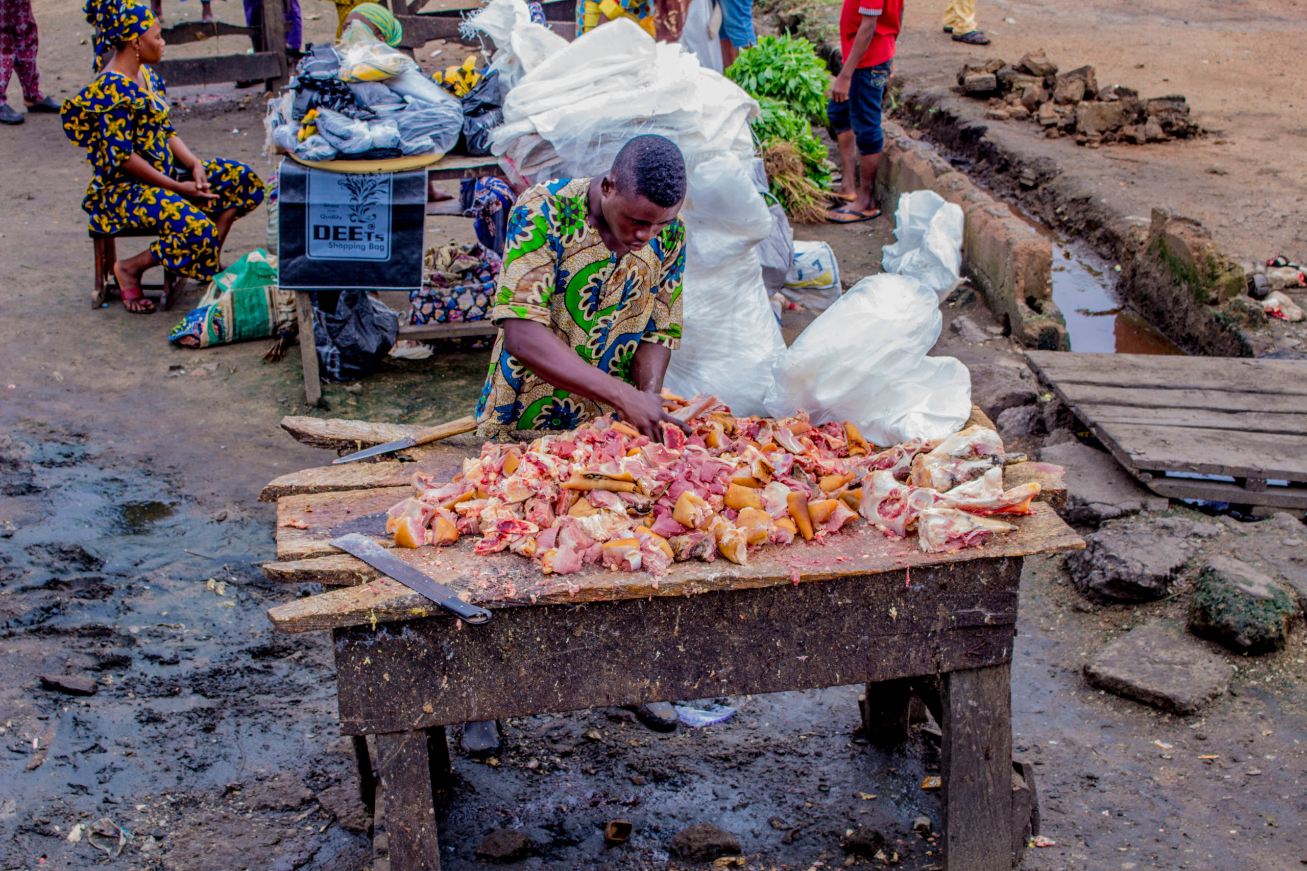 Lamashegu Chief Visits Market, Traders Raise Concerns Over Sanitation and Poor Conditions