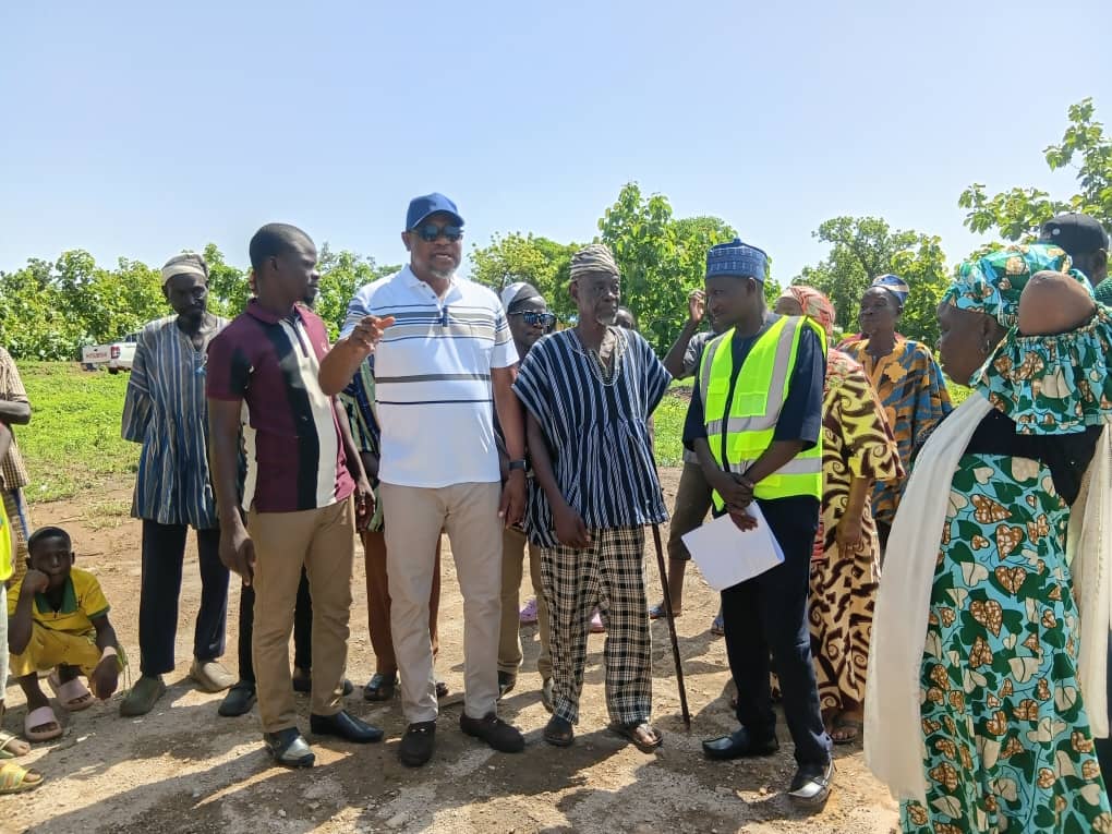 North East Gonja DCE cuts sod for construction of new educational facilities at Dashie JHS